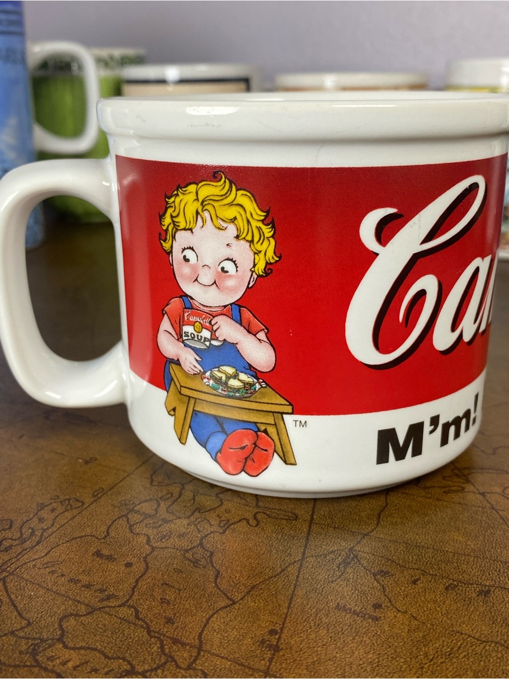 Vintage 1998 Campbells Soup Kids Jumbo Mug Bowl Mm Mm Good Houston Harvest